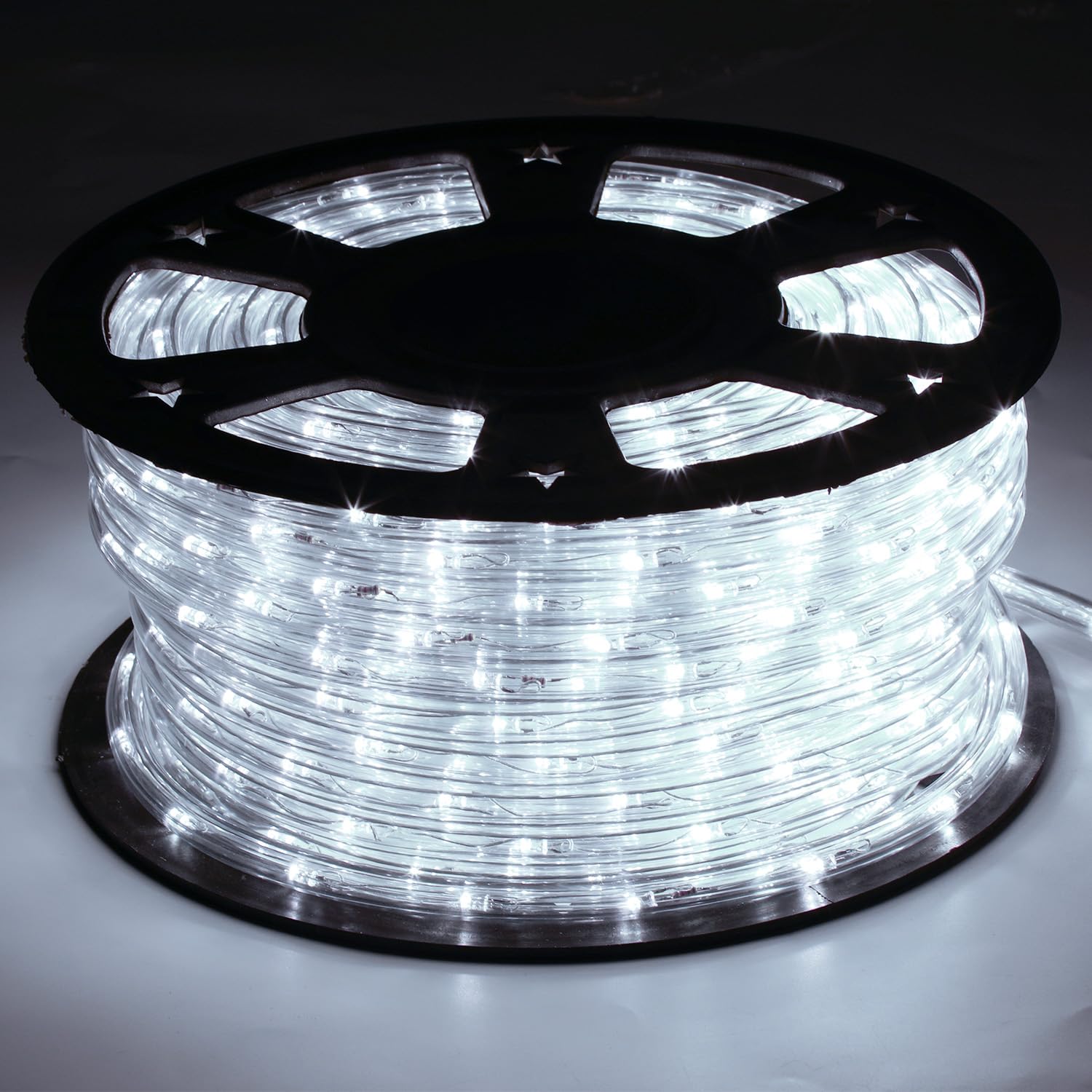 Jopassy Lichtslang voor buiten, 30 m, 300 leds, lichtslang voor buiten, binnen, 8 modi, lichtslang voor Kerstmis, feest. lichtslang met afstandsbediening. Waterdichte buitenlichtketting, wit
