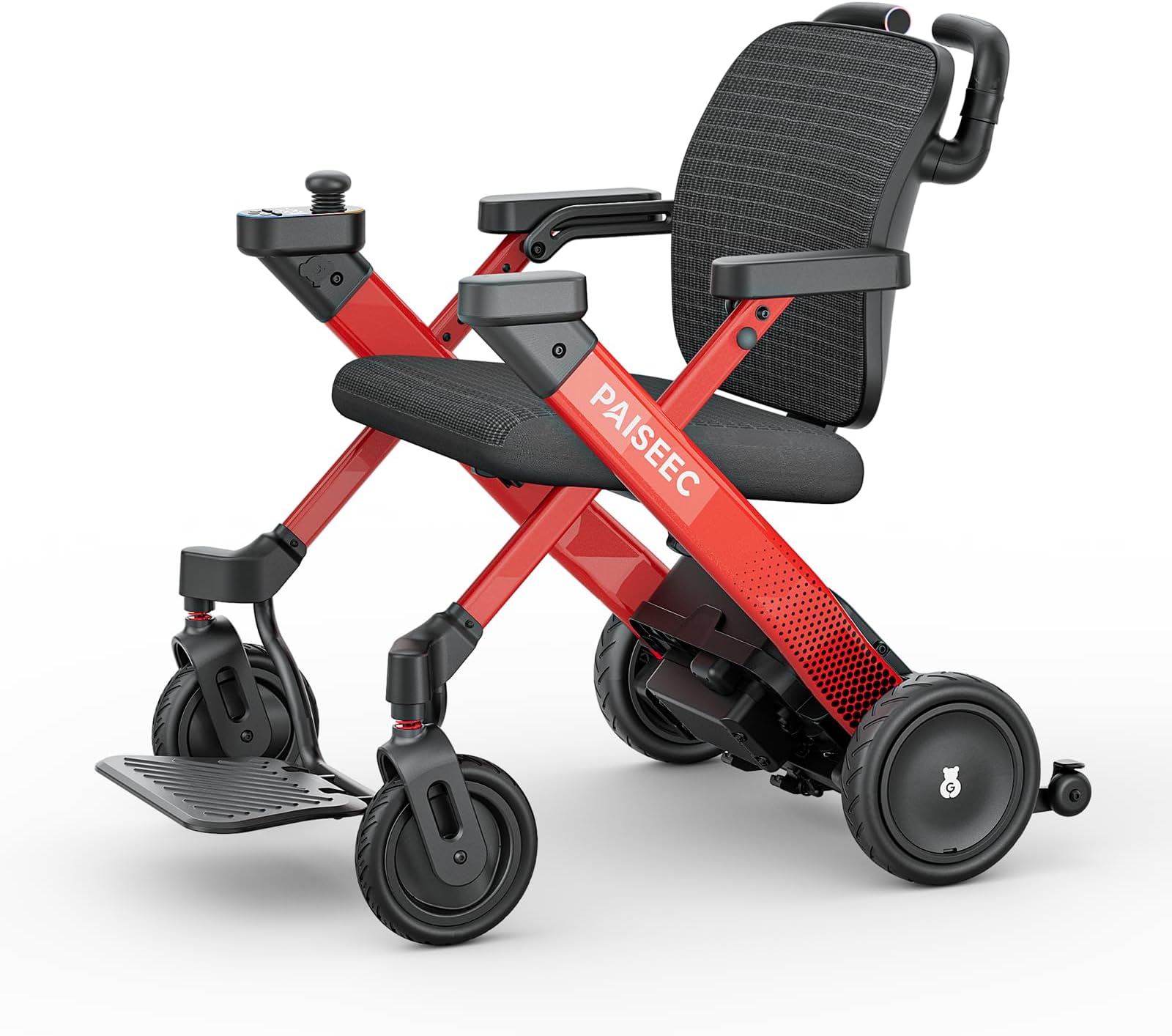 Paiseec 3-in-1 Electric Wheelchair with Push-Assist, Power Wheelchair Walker Combo for Adults, Easy Operation and Folding, ProSafety Driving System, Airline Approved, 300lbs Capacity, Model W3