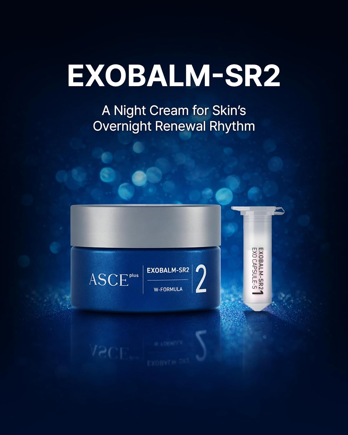 ASCE+ Exo Balm SR2 Night Cream – Skin Rejuvenating Night Cream, Boost Collagen production, Elasticity – 3 Week overnight Wrinkle & Pigmentation Care – 3.38 oz