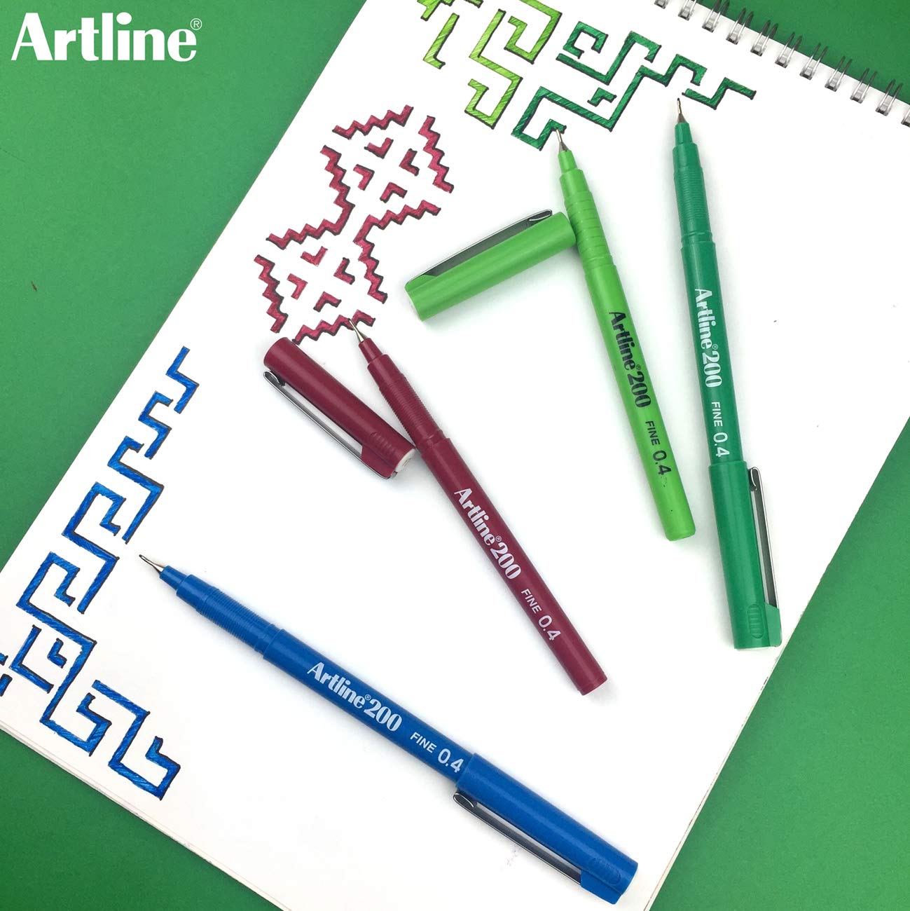 Artline 200 techniczny cienkopis rysunkowy - różowy
