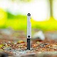 Vista 4 de StatGear Pocket Samurai plegable Tanto Micro Knife - Slipjoint Edition Pequeño cuchillo EDC Mini Gris