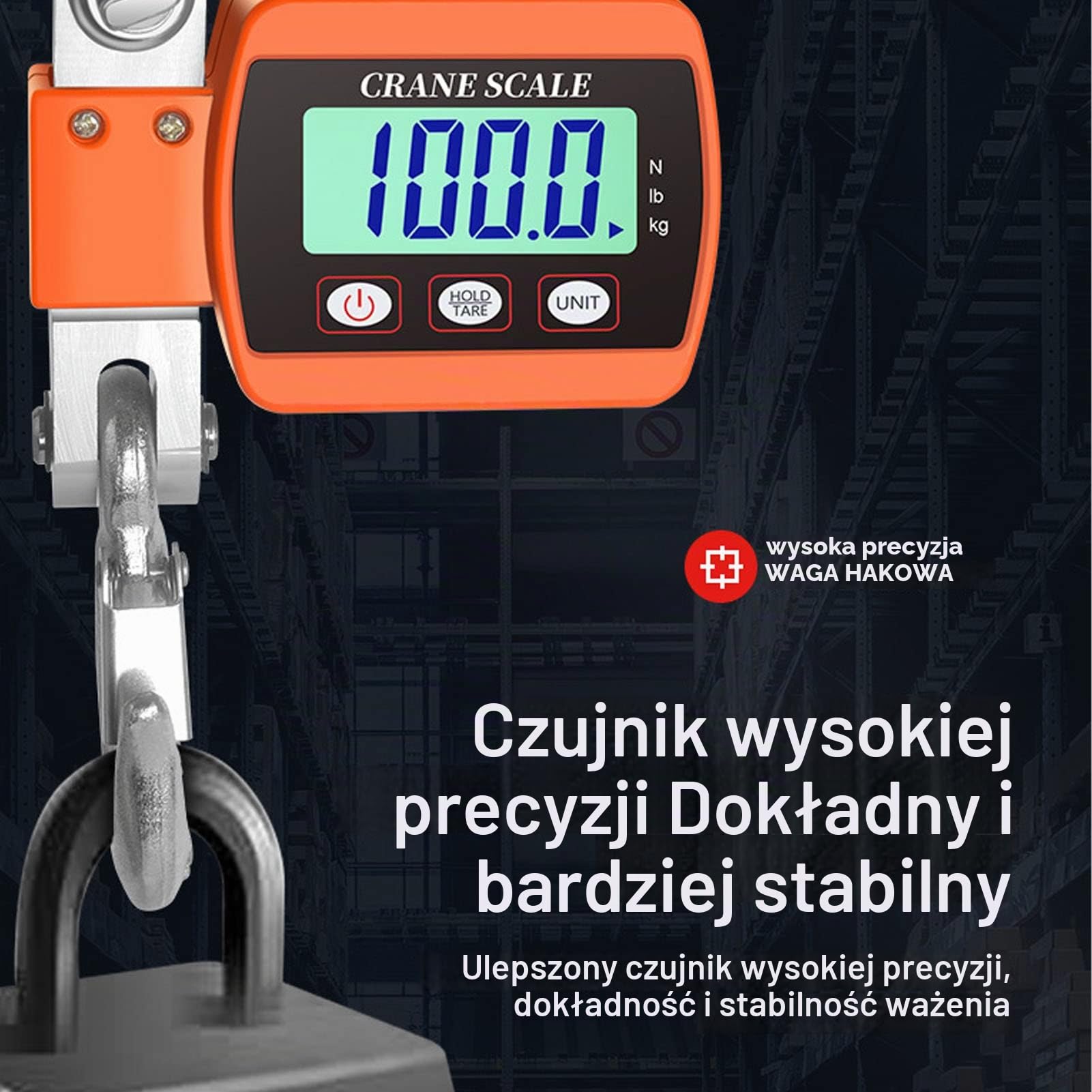 Cyfrowa Rybia łuska Wisząca Waga, 1102lb/500kg Waga Dźwigowa Waga Hakowa Elektroniczna Waga Wędkarska Waga Bagażowa Ręczna Waga Walizka Z Hakiem Z Wyświetlaczem LCD HD Do Budowy Myśliwskich