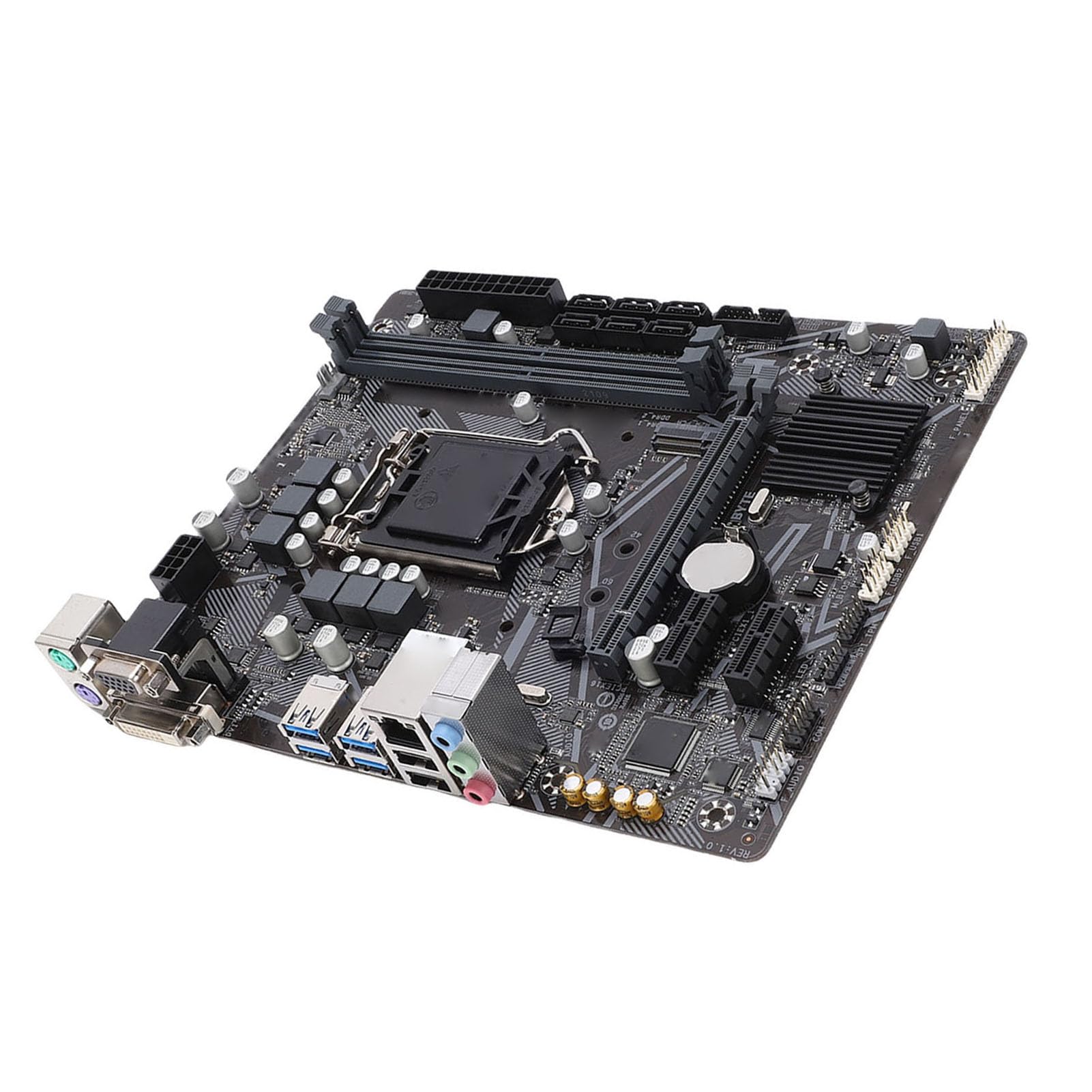 Vikye B460M Micro ATX Gaming Motherboard, LGA 1200 Socket Dual Channel DDR4 M.2 NVMe Desktop PC Mainboard, con USB 3.2 Gigabit LAN, per CPU di decima generazione