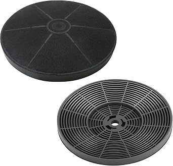 2Pcs Carbon Charcoal Filter for Cooker Hood, 175mm Diameter