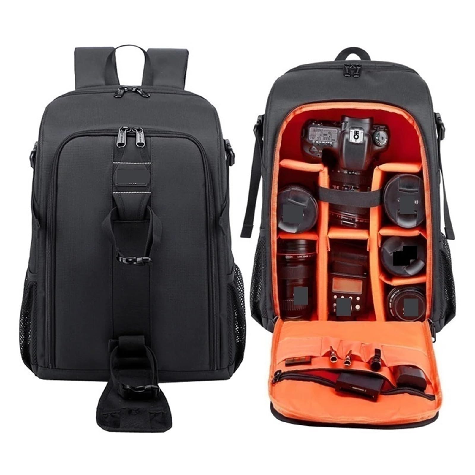 Lnnxsz L Size Red Camera Bag Big Capacity Photography Camera Waterproof Shoulders Backpack Video Tripod Dslr Bag W/Rain Cover(L Size Red)