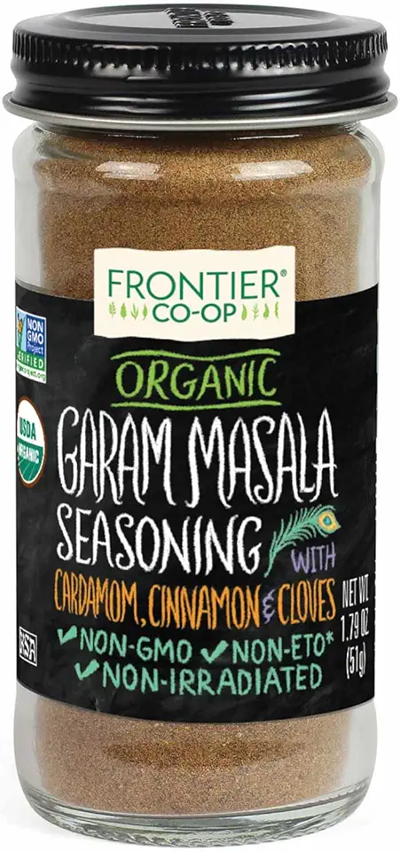Frontier Co-op Organic Garam Masala, 2 Ounce Bottle, Northern Indian Spice Blend, Richly Spicy But Not Hot, Kosher, Non ETO USDA Organic
