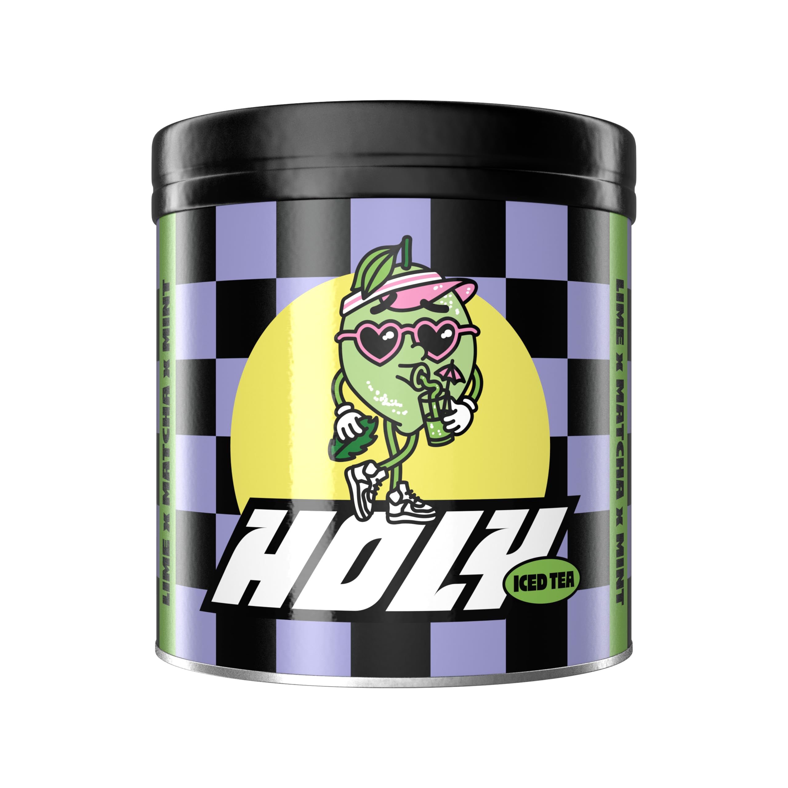 – HOLY Iced Tea Lime x Matcha x Mint | 50 portions with antioxidants | Sugar-free iced tea with Relax formula | Vegan with 100% natural fruit flavours