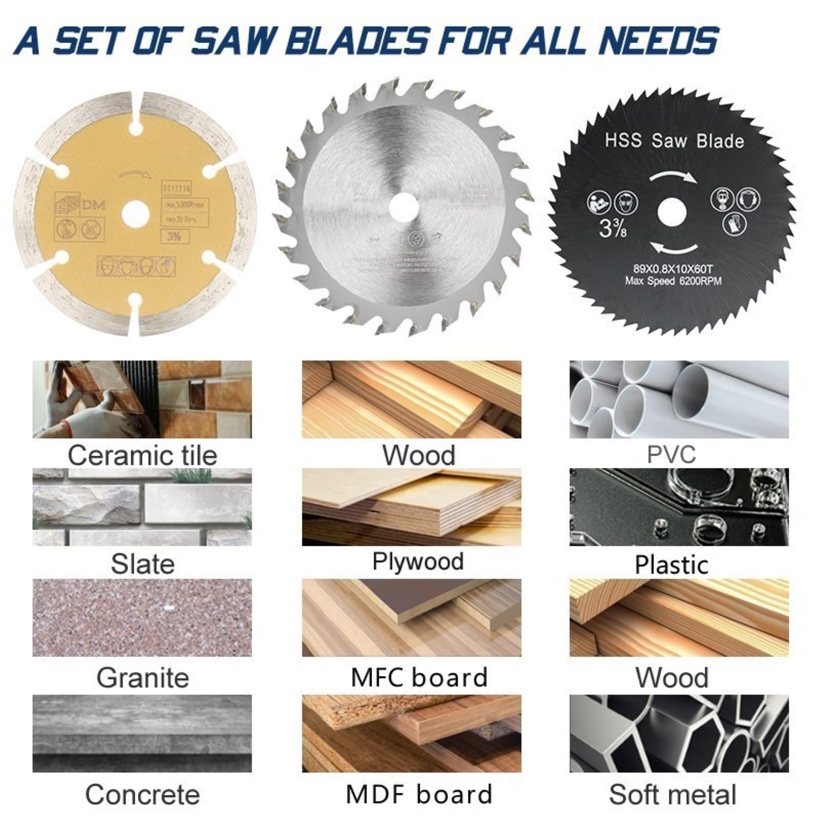 Brzeszczot do cięcia metalu 1PC brzeszczot do drewna 115mm TCT z węglika spiekanego obróbki tarcza tnąca tworzywa sztucznego PVC okrągła(115mmx10x44T)