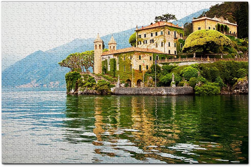 Italy Villa del Balbianello Como Lake Jigsaw Puzzle 1000 Piece Travel Souvenir Wooden