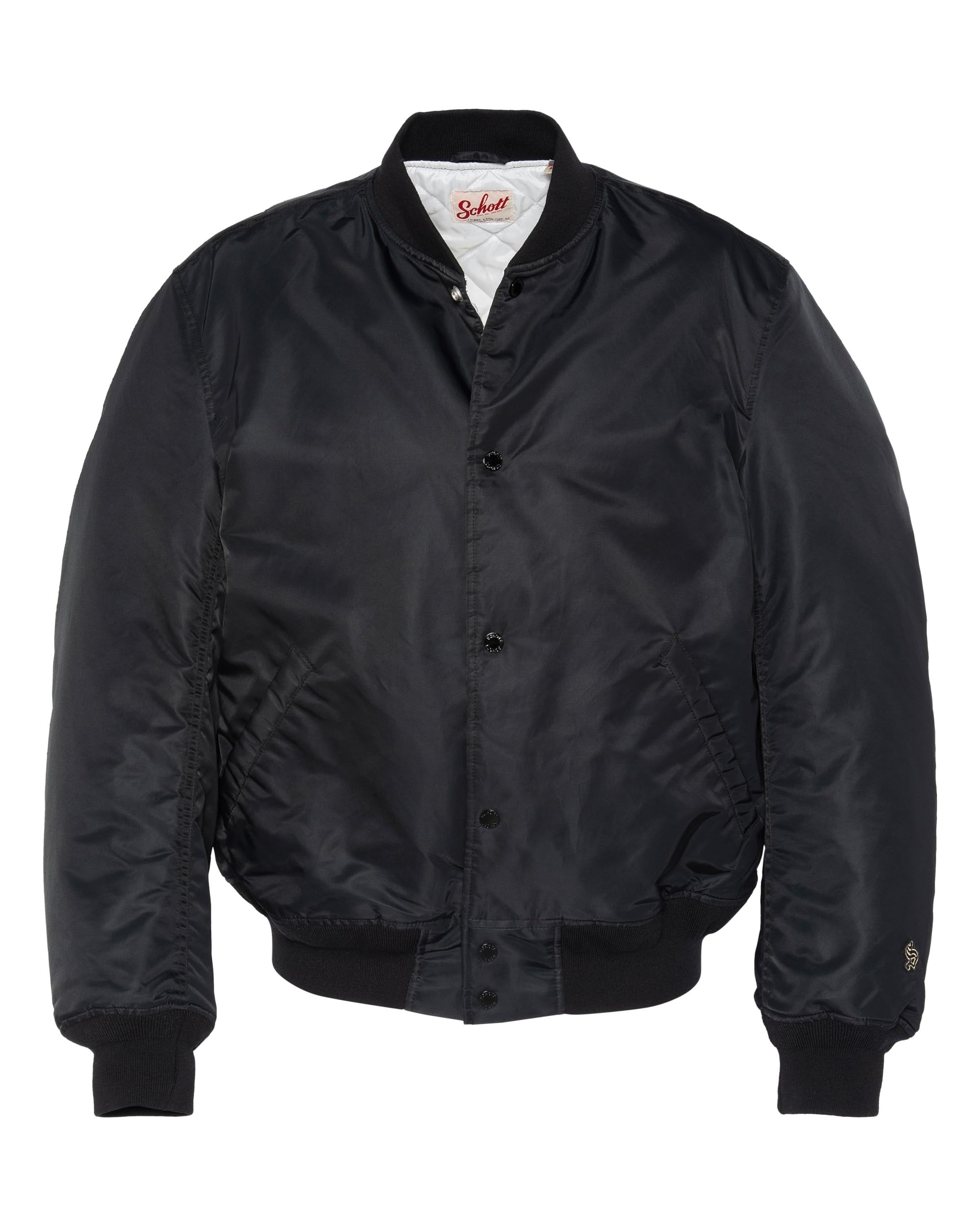 Schott NYC Homme Sporting Jacket, Noir, L EU