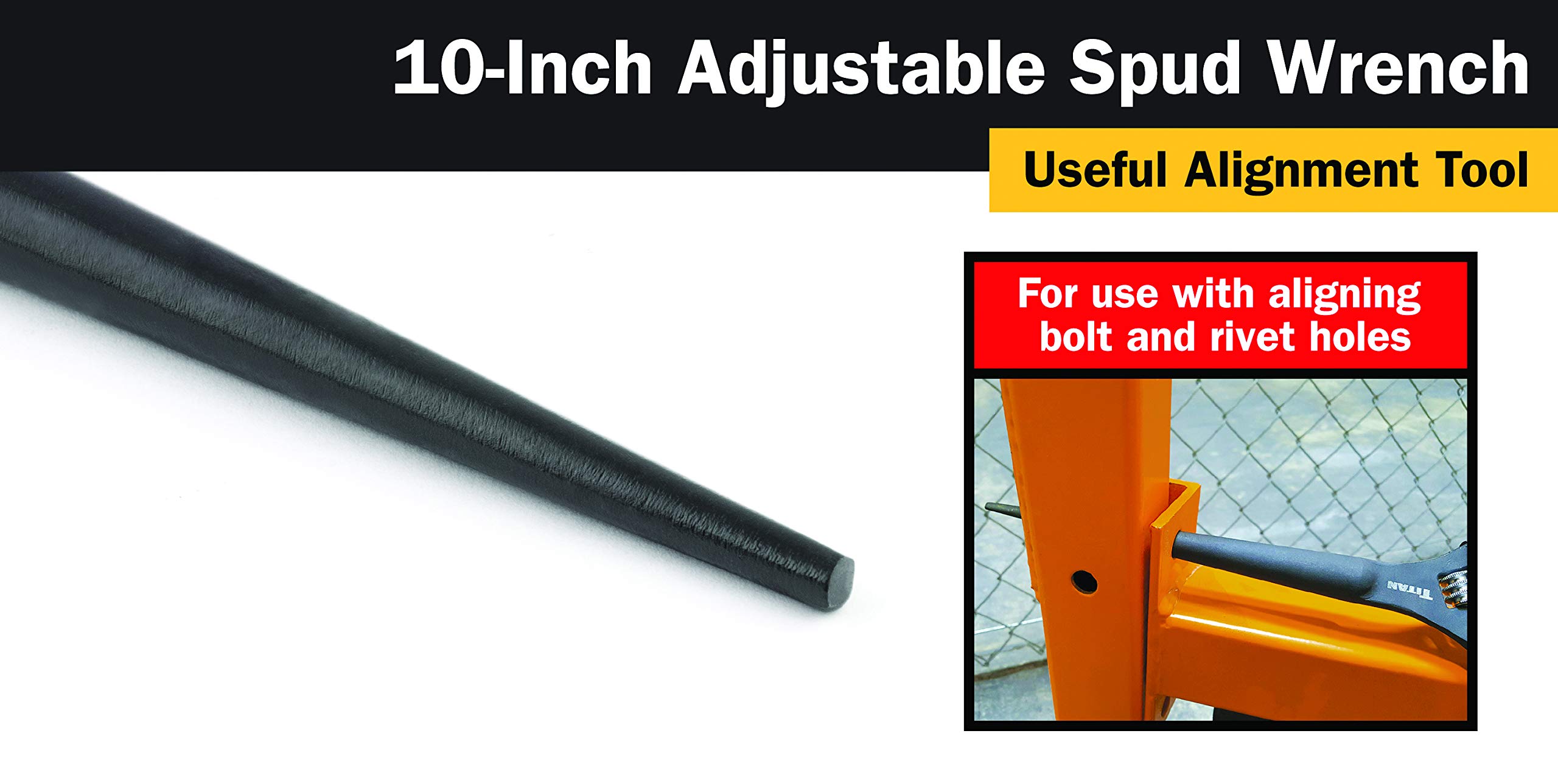 Titan Tools 211 10-calowy regulowany klucz nasadowy - wielokolorowy