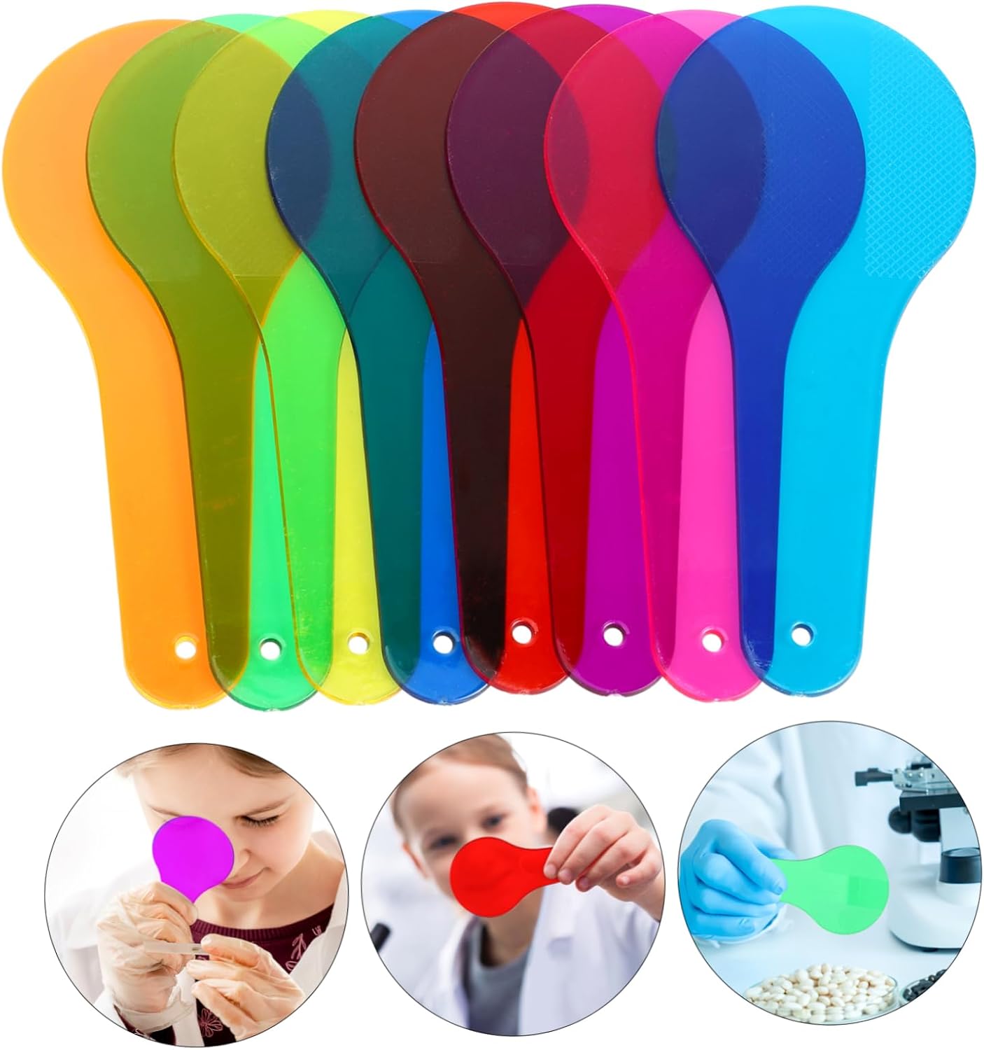 Color Mixing Sheets 8 Sheets Acrylic Teaching Tool for Students