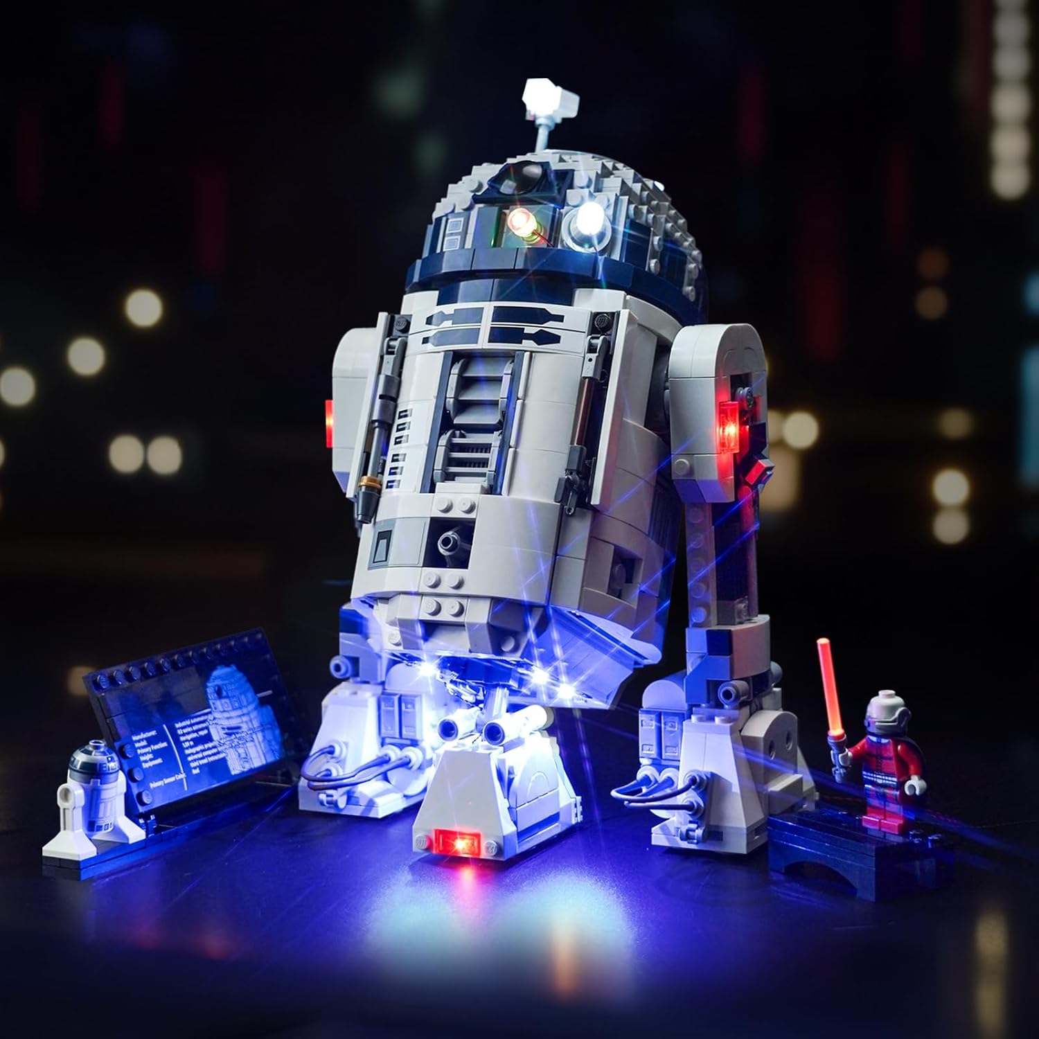 LED Lighting Compatible with LEGO R2-D2 75379, Light Kit Compatible with LEGO 75379, Giving Light to Model, NOT Included The Model Set（Standard Version）