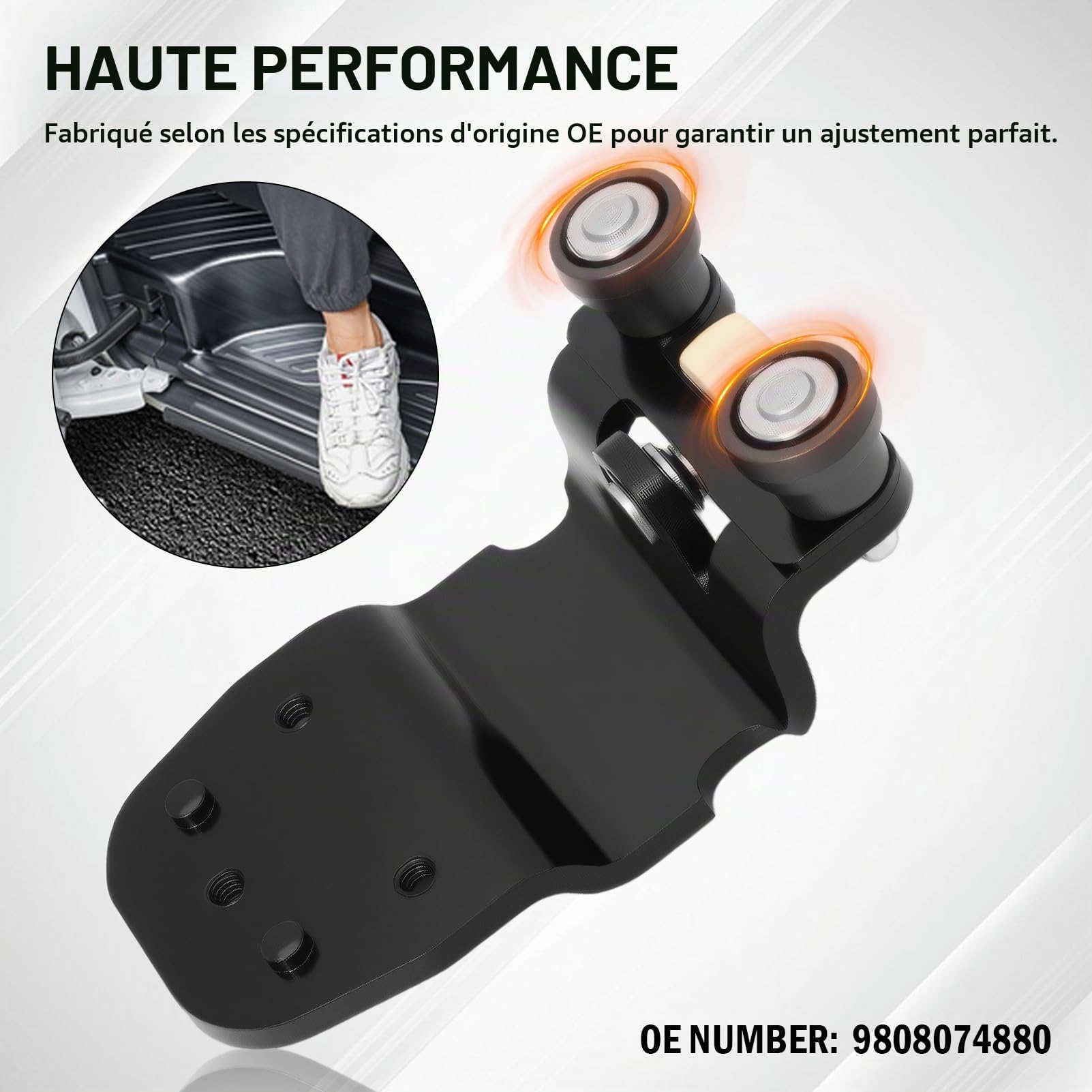 Roulette Portérale Coulissante (automatique) Gauche Droite für Expert Traveller Jumpy Spacetourer Proace Vivaro Zafira Life 9808074880 9808074680 Linke oder rechte Türrolle