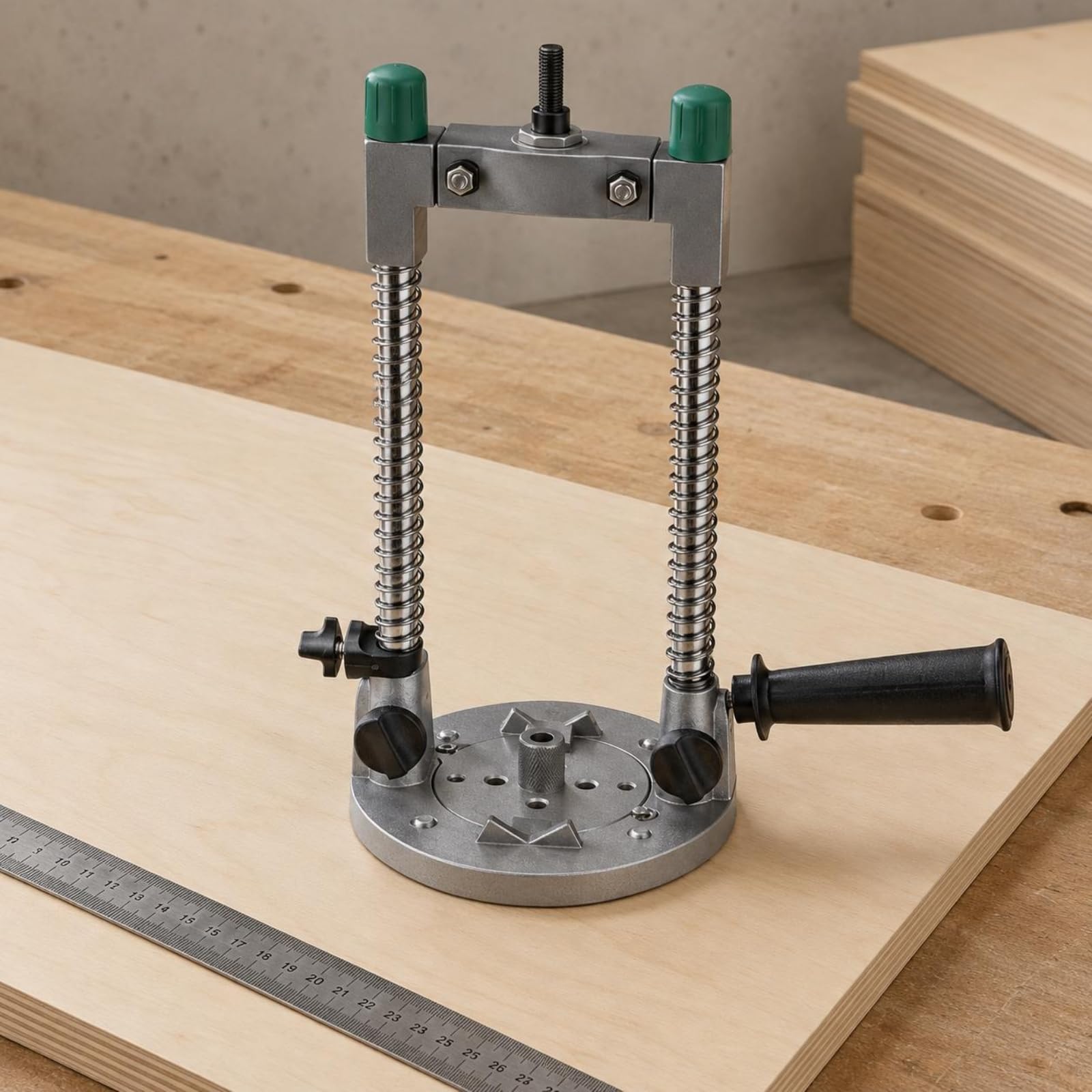 Guida Foratura Verticale 90 Gradi Supporto Trapano a Colonna Metallico Strumento Bricolage per Falegnami , Versione Aggiornata