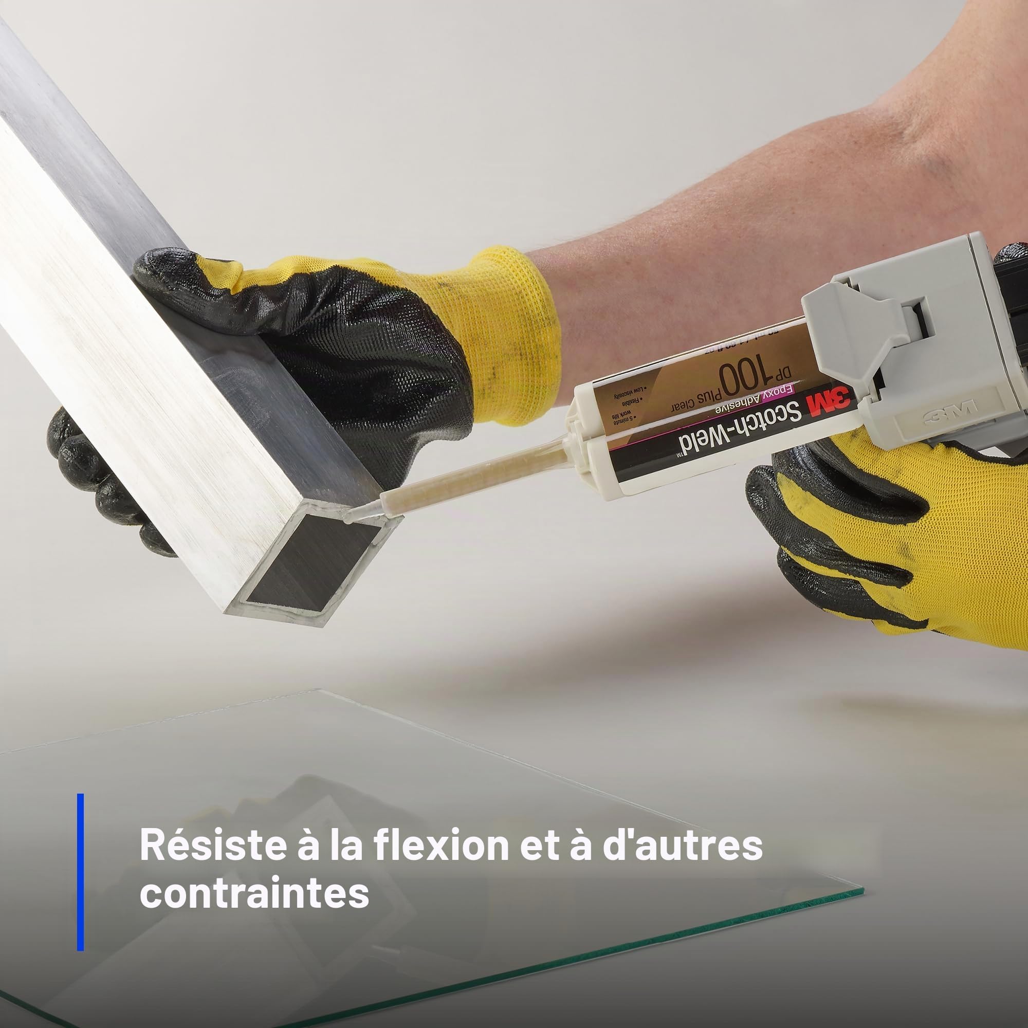 3M Scotch-Weld 08976 Adhésif époxy, plus 47,9 g, applicateur nécessaire, DP100Plus, transparent