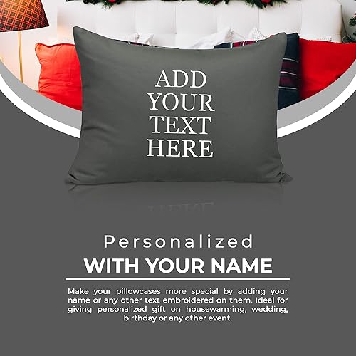 Miniatura 4 de Personalized Passion Fundas de almohada tamaño corporal (20 x 54 pulgadas), fundas de almohada suaves y acogedoras con cierre de sobre con nombre