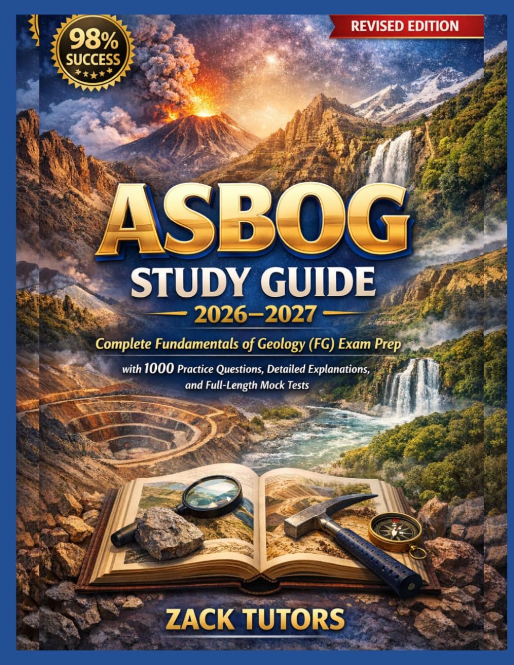 ASBOG Study Guide 2026–2027: Complete Fundamentals of Geology (FG) Exam Prep with 1000 Practice Questions, Detailed Explanations, and Full-Length Mock Tests