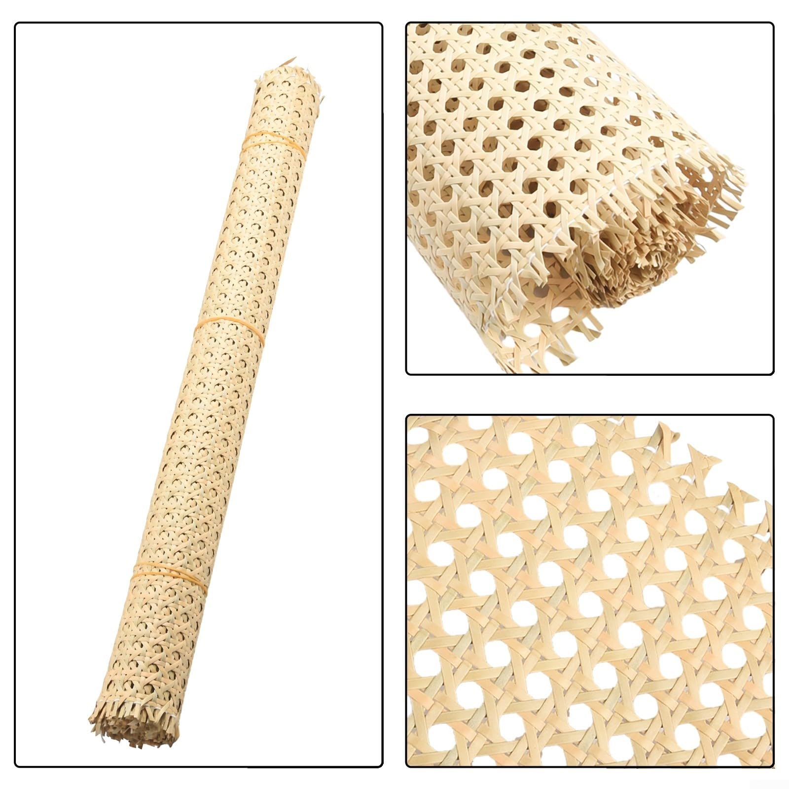1 rotolo di materiale per canna, in rattan, per mobili, sedie, armadietti, soffitti (40 x 200 cm)