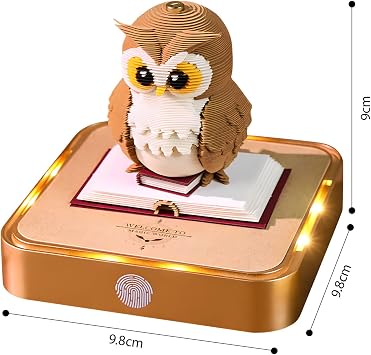 2026 Elegant 3D Paper Carving Date Book With Light For Desk Decor And Memo Writing