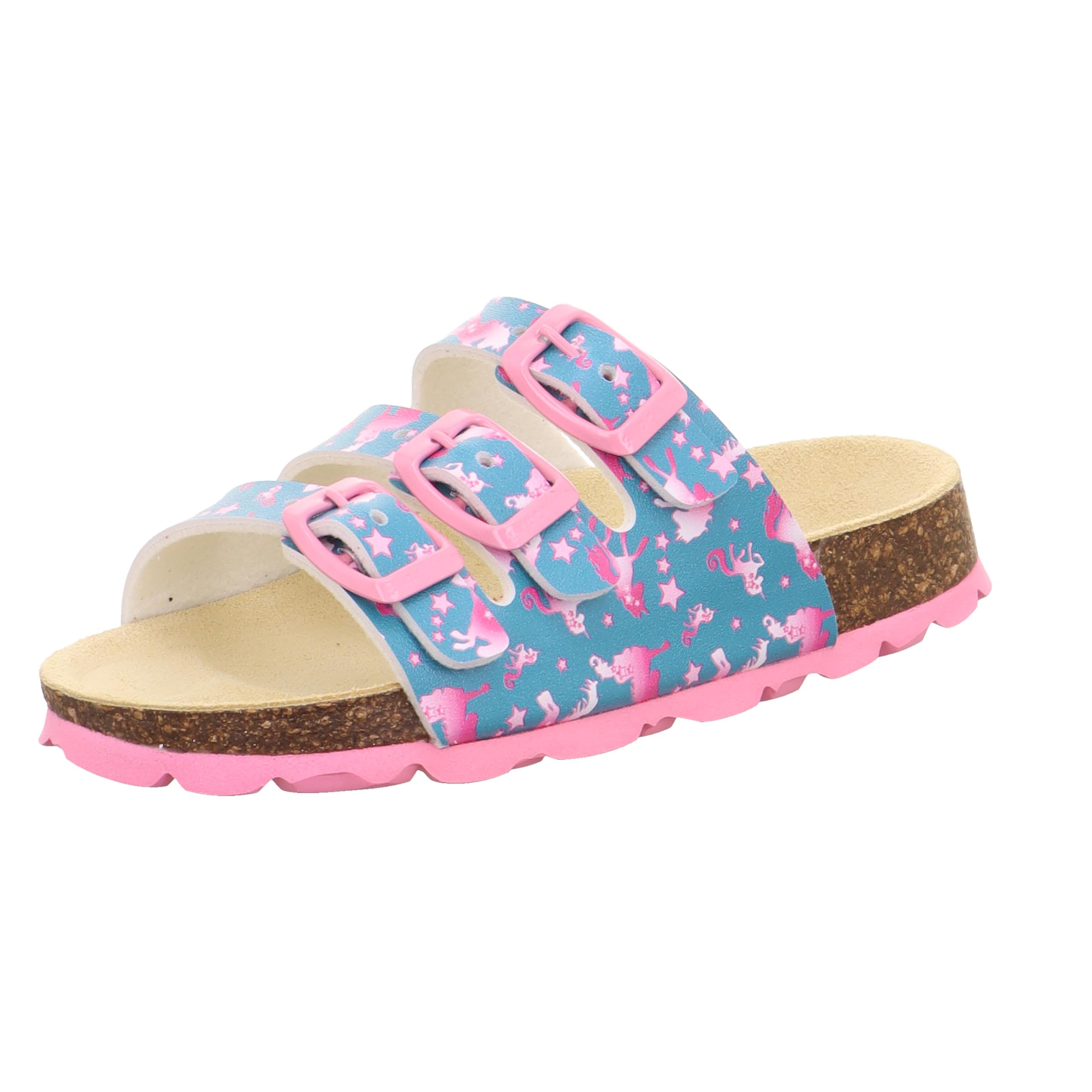 Superfit Girl's FUSSBETTPANTOFFEL Hausschuhe, GRüN 7010