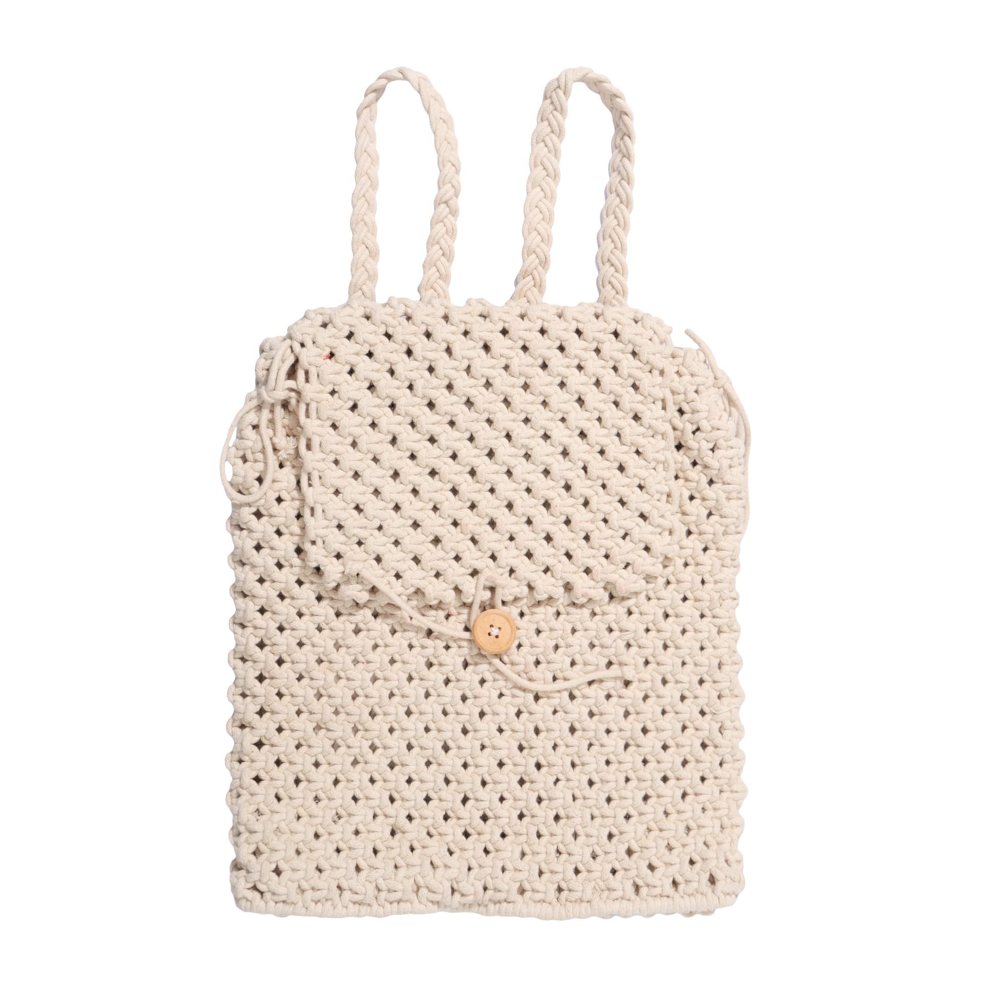 chic knots Handcrafted Macrame Backpack – Stylish, Spacious, Eco-Friendly & Durable | Perfect for Travel, Daily Use & Boho Fashion Lovers | Sustainable & Trendy Design-picture-27