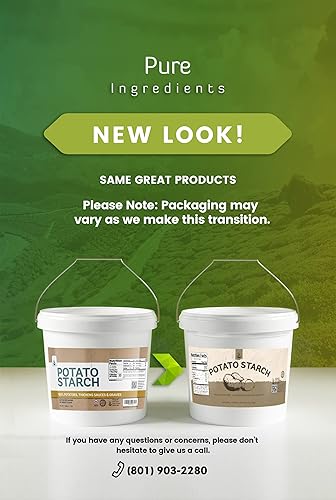 Miniatura 7 de Pure Original Ingredients Almidón de patata (1 galón) Alternativa de trigo y maíz, sin OMG, espesante para hornear y cocinar