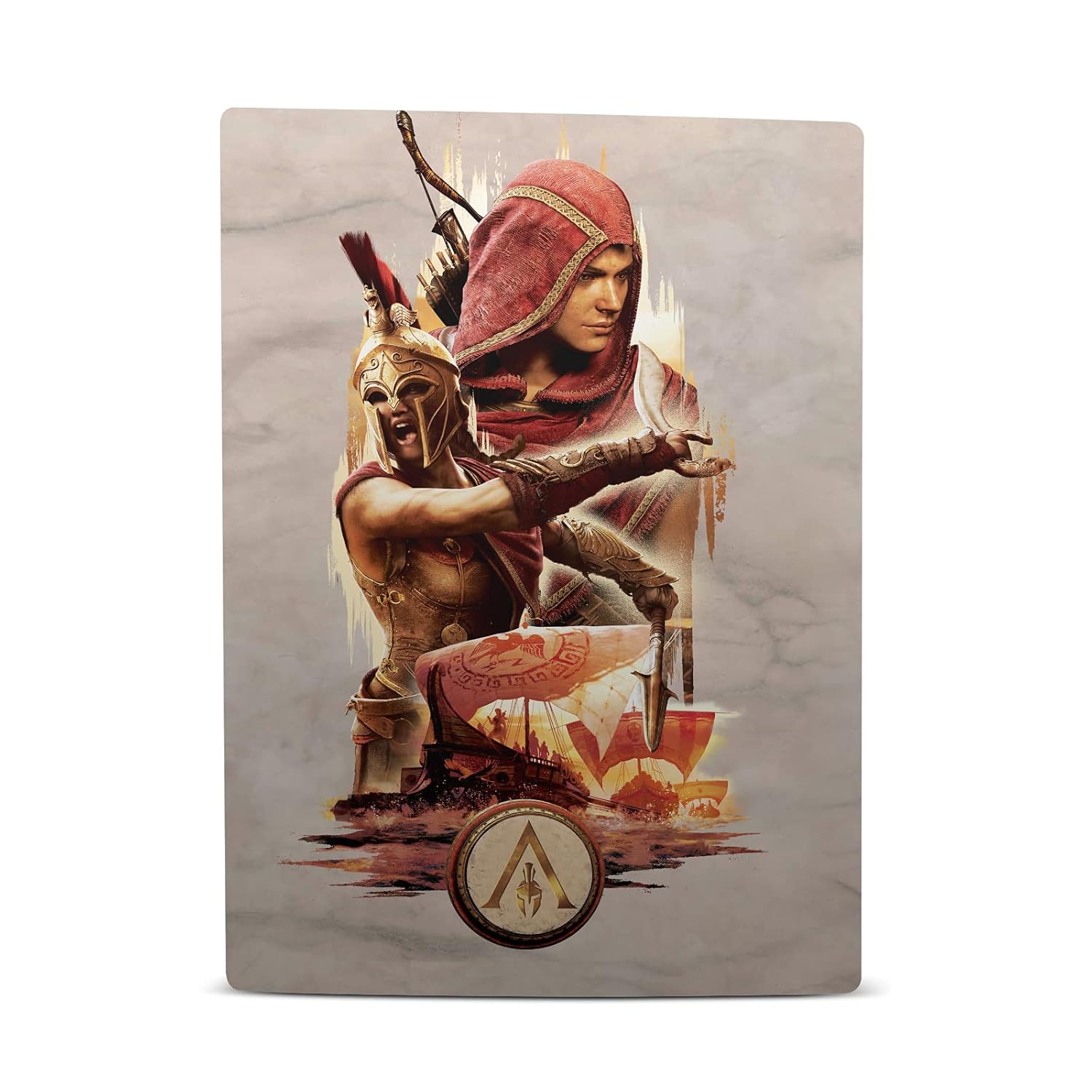 Head Case Designs Officially Licensed Assassin's Creed Kassandra Odyssey Artwork Vinyl Faceplate Sticker Gaming Skin Case Cover Compatible with Sony Playstation 5 PS5 Digital Edition Console