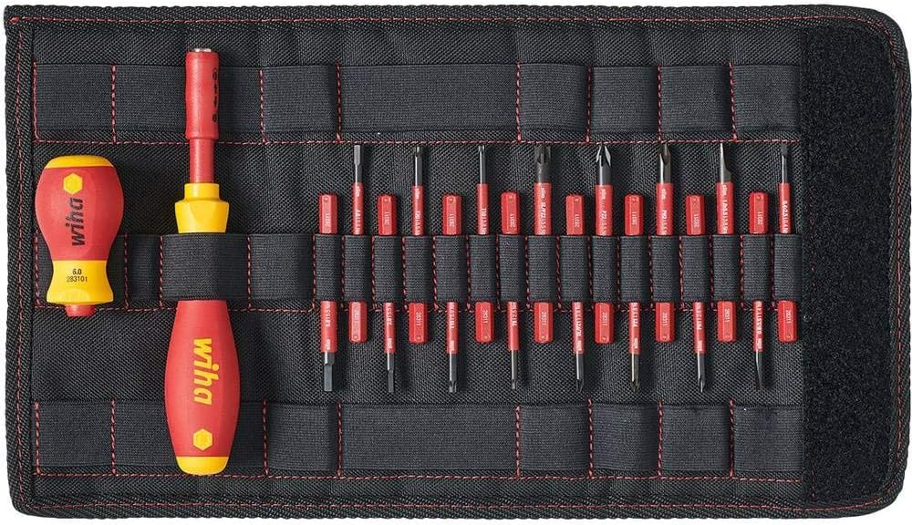 Wiha Schraubendreher und Bit Set slimVario (41231) 19tlg.