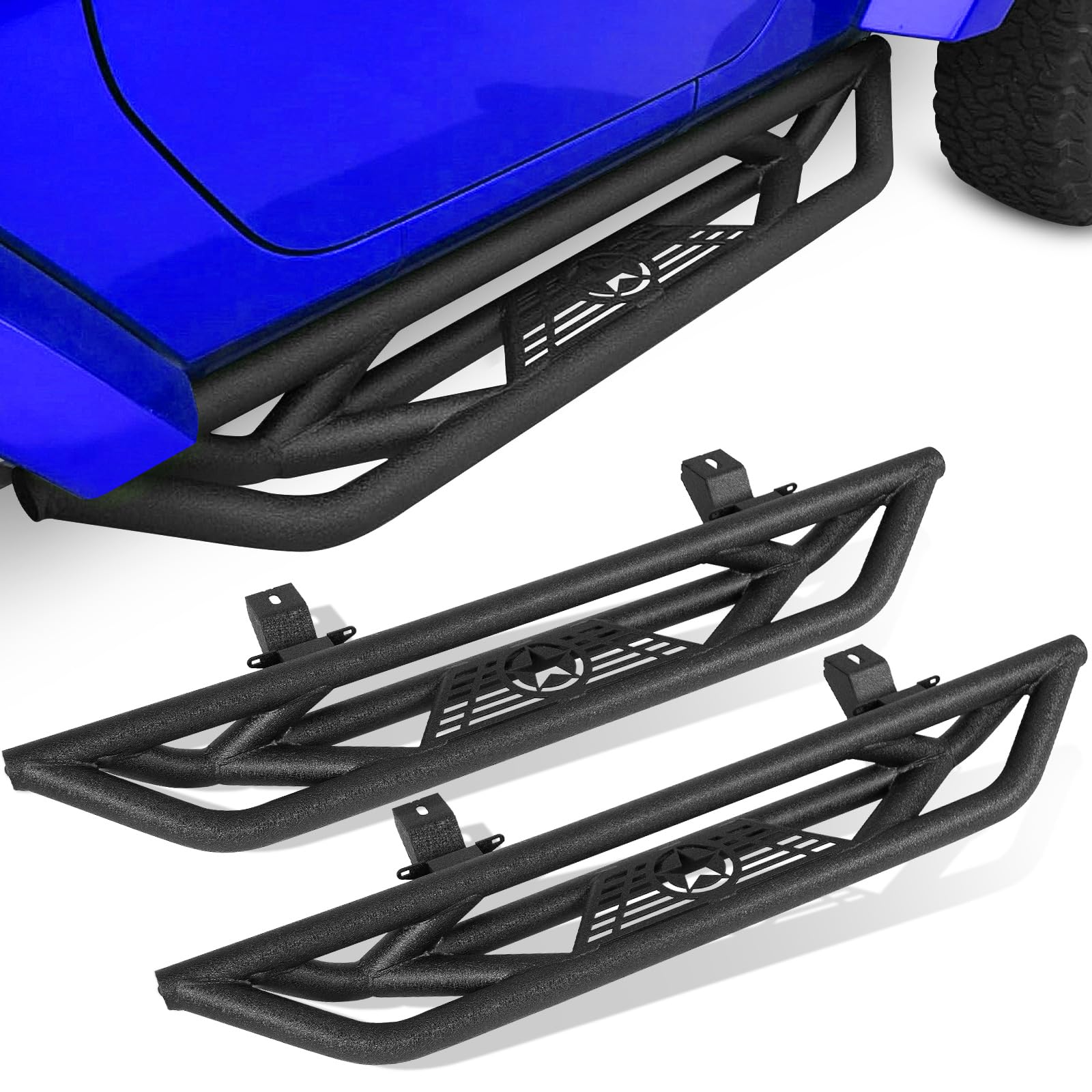 Drop Side Running Boards – Fits 2018-2025 Jeep Wrangler JL / JLU Unlimited 4-Door