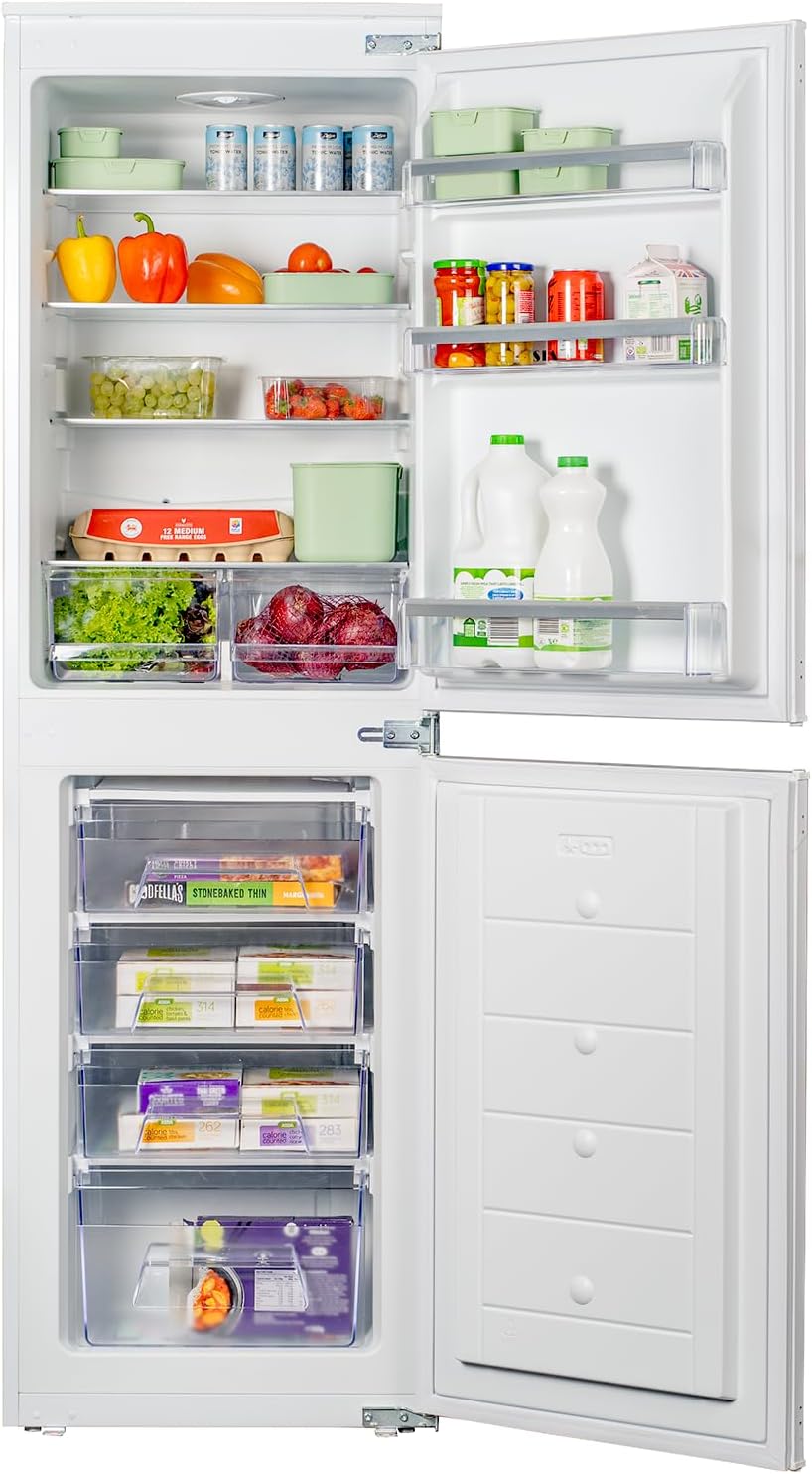 SIA AMZRFI105 50/50 Split Built In Integrated 240L Fridge Freezer With Sliding Fittings