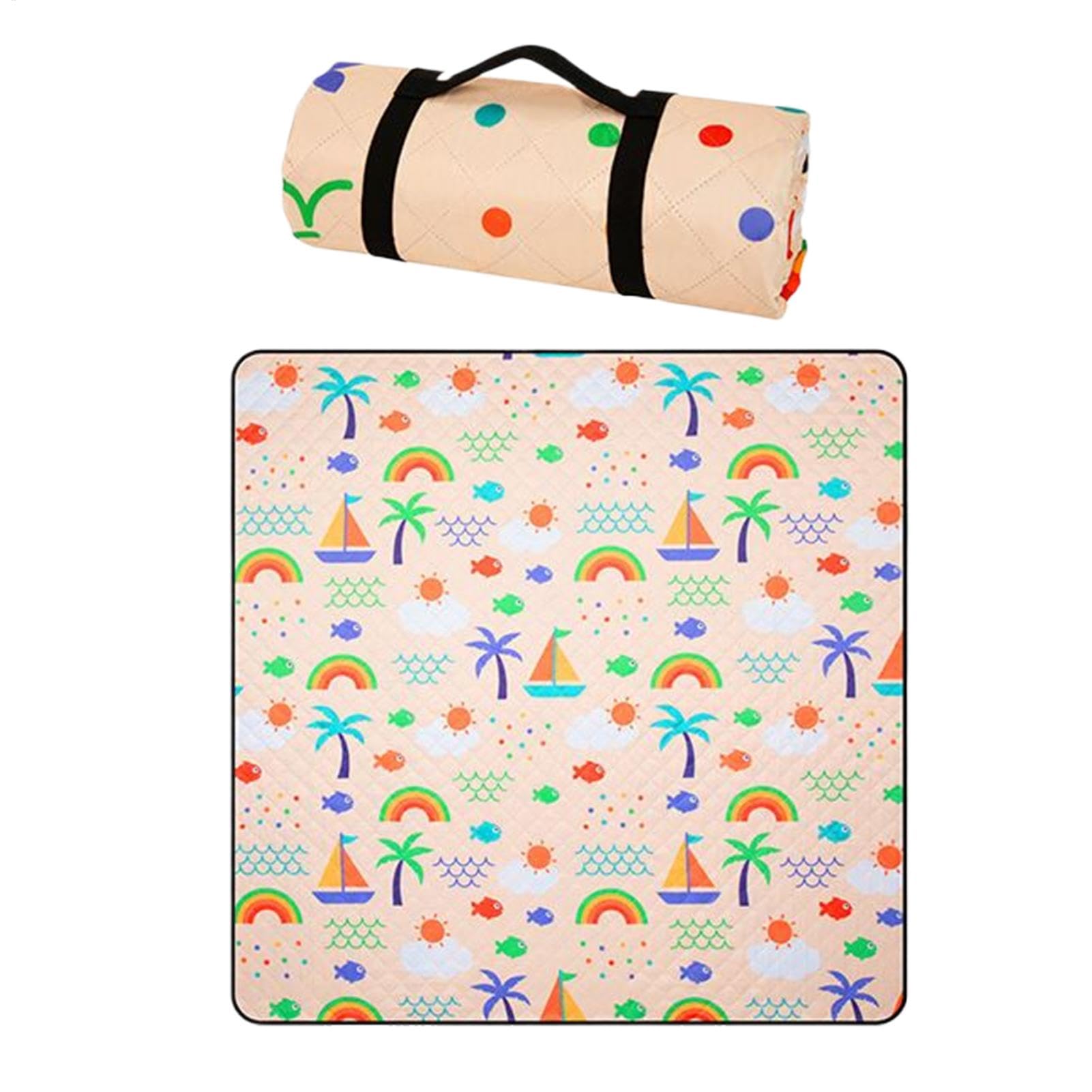 Tapis de pique-nique imperméable grand format 198x198 cm XIAOXIAOYU