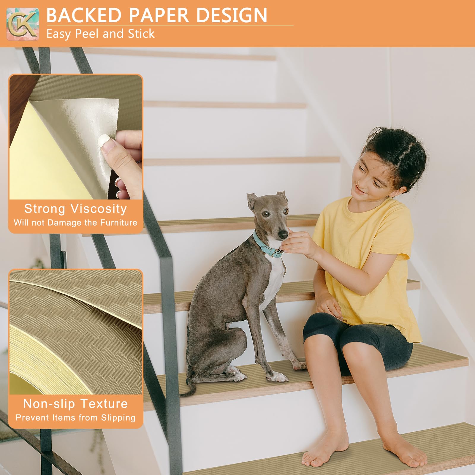 Forro autoadhesivo para estantes, forro de cocina, papel con respaldo impermeable, fácil de despegar y pegar, sin residuos, para decorar la superficie de tu escritorio, encimeras de cocina (caqui