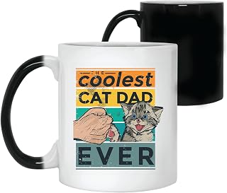 Coolest Cat Dad Gift Quote for the Coolest Cat Dad Ever Gift for Cat Lovers 11oz 15oz Color Changing Mug