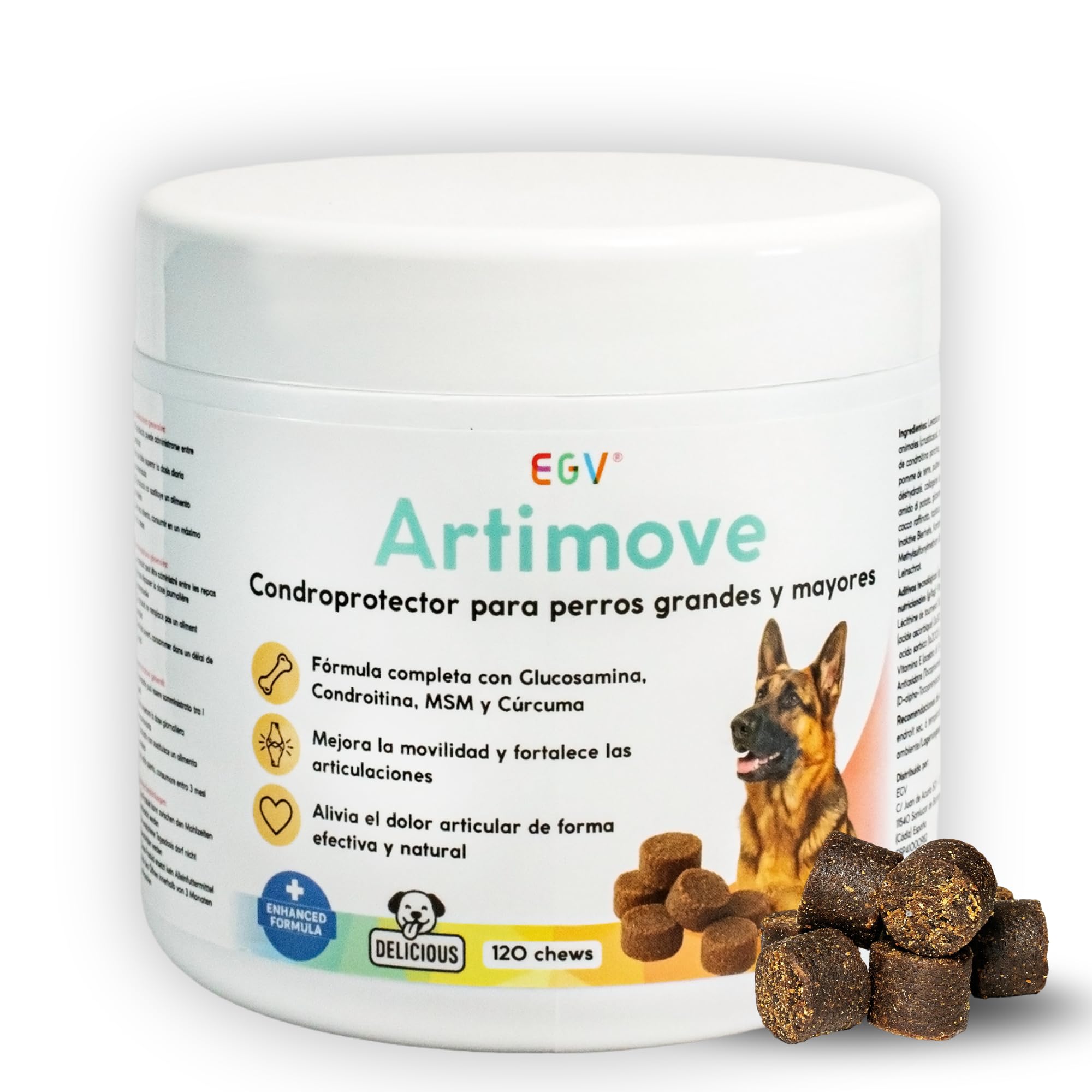Condroprotector Perros | Antiinflamatorio para Perros | Protege y Mejora la Movilidad Articular | Creado por Veterinarios especializados | Artimove EGV