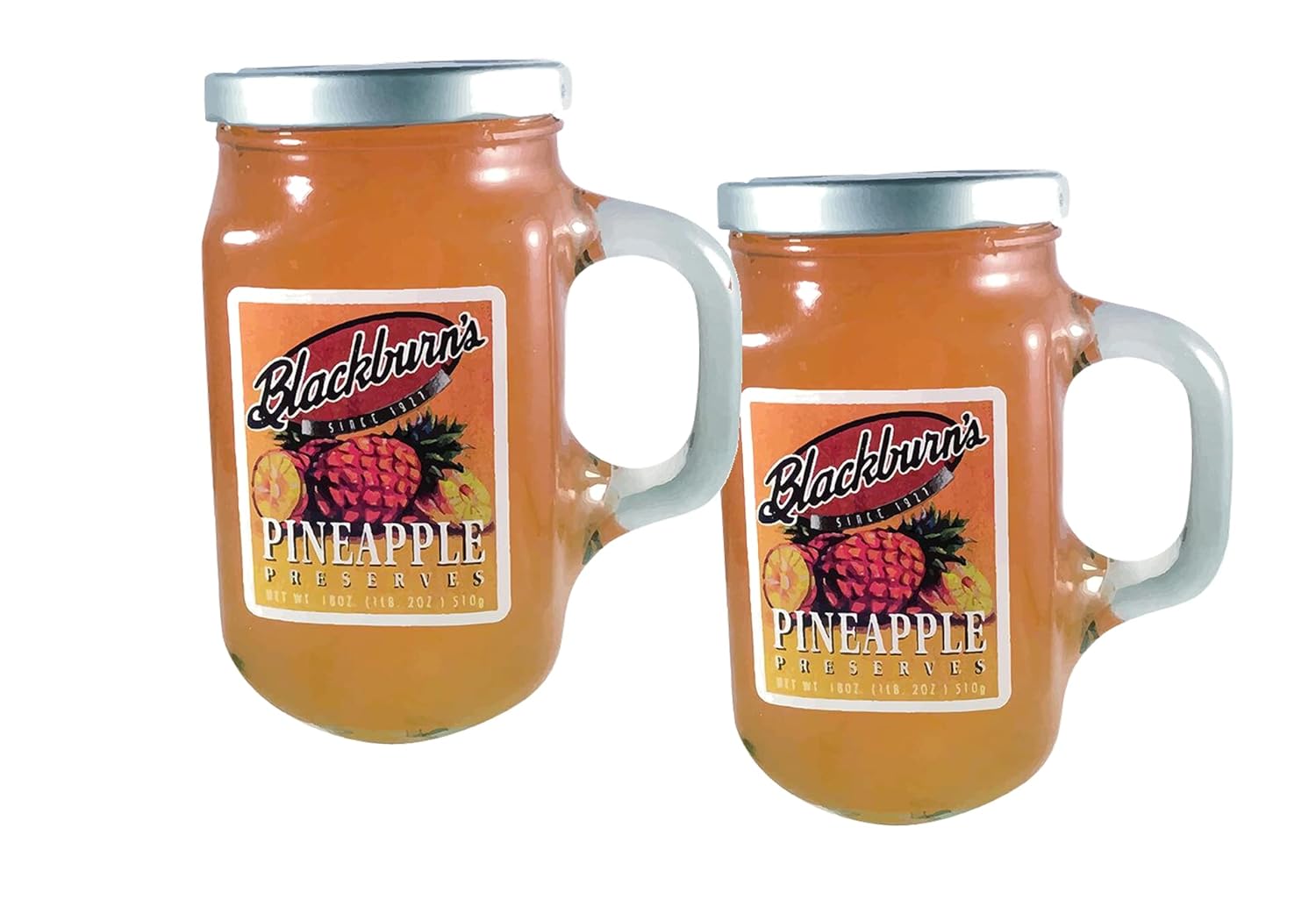 Blackburn's Fruit Preserves with Reuseable Mug, 2-Pack 18 oz. Jars (Raspberry)