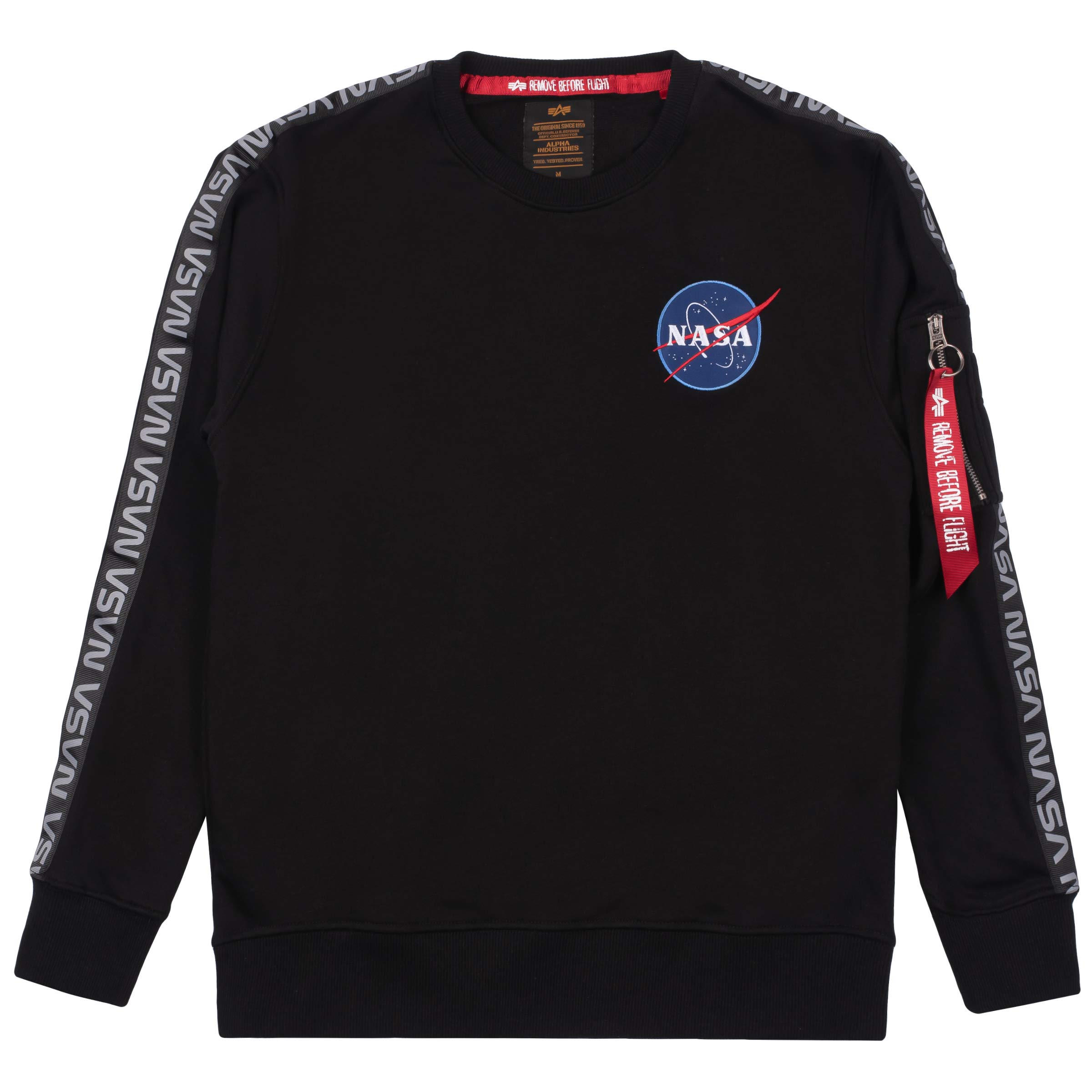 Alpha Industries Mens Nasa Tape Sweatshirt Desertcart Seychelles