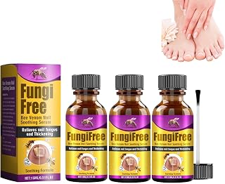 Bee Venom Nail Care Solution, Foot Care Soothing Serum, Soft Nail Cream with Brush Head for Athletes Foot, Thick Toe Care, Thick, Broken, Discolored or Damaged Nail (3pcs)