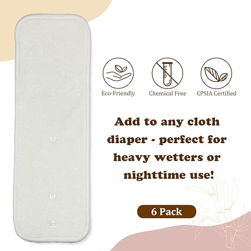 Miniatura 8 de Mama Koala Forros de pañales naturales desechables para pañales de tela, 200 hojas (paquete de 2)