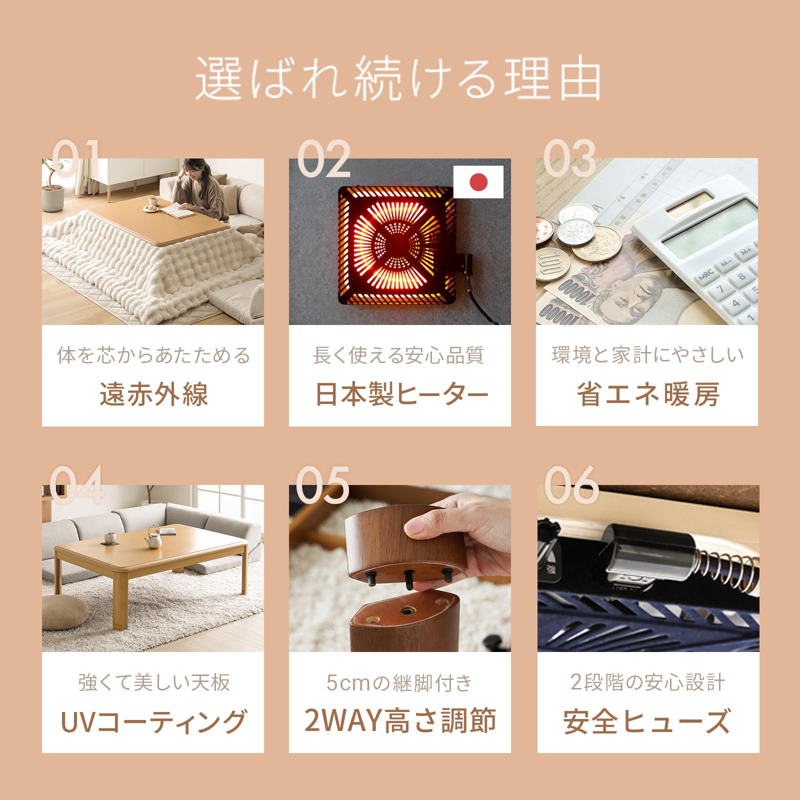 Amazon.co.jp : モダンデコ こたつ テーブル 120×80cm 長方形 おしゃれ