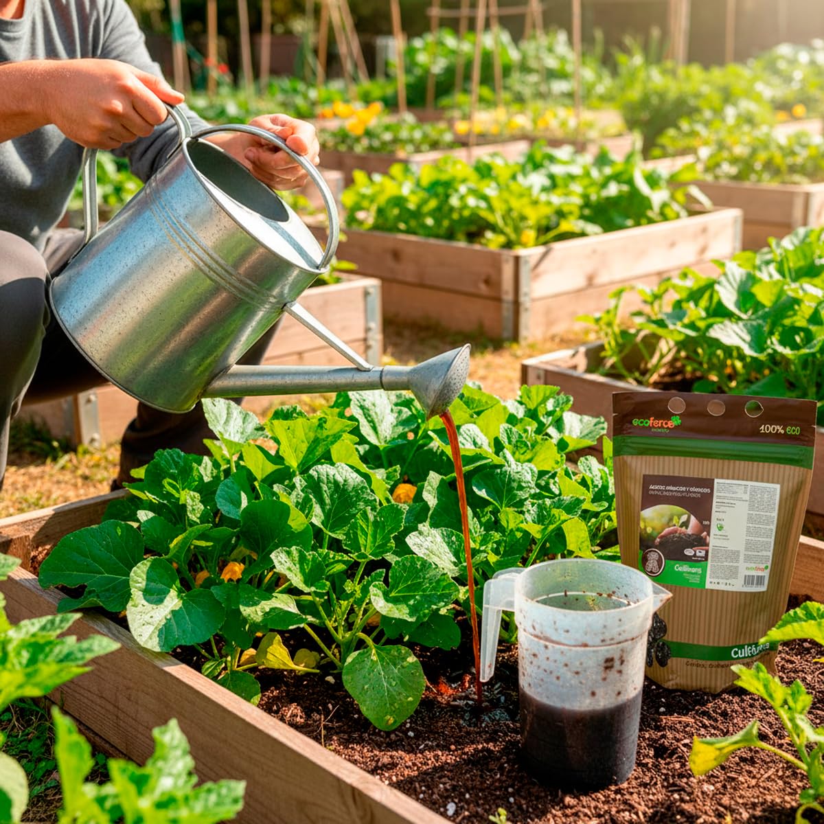 CULTIVERS Humin und Fulvinsurednger 1 kg. Hochkonzentrierter Dnger.  Leonardita 100% lsliches Produkt mit Force Humic HD Ecological Registry :  Amazon.de: Garten