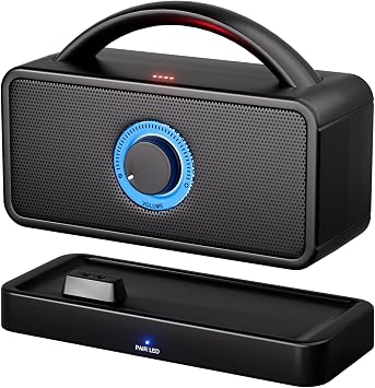 5.8 GHz Wireless TV Speakers for Hard of Hearing Seniors, Portable TV Speakers for Smart TV, No More Struggling for Volume, No Sound Lag, 5 Cables Include to Connect TV