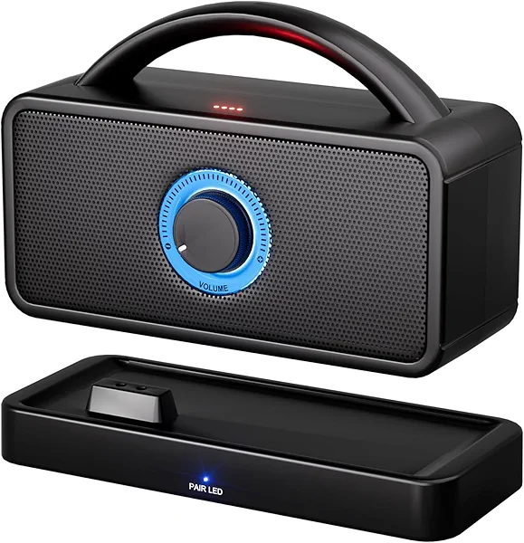 SavvyBloom 5.8 GHz Wireless TV Speakers for Hard of Hearing Seniors, Portable TV Speakers for Smart TV, No More Struggling for Volume, No Sound Lag, 5 Cables Include to Connect TV