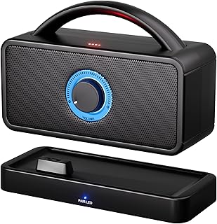 5.8 GHz Wireless TV Speakers for Hard of Hearing Seniors, Portable TV Speakers for Smart TV, No More Struggling for Volume, No Sound Lag, 5 Cables Include to Connect TV