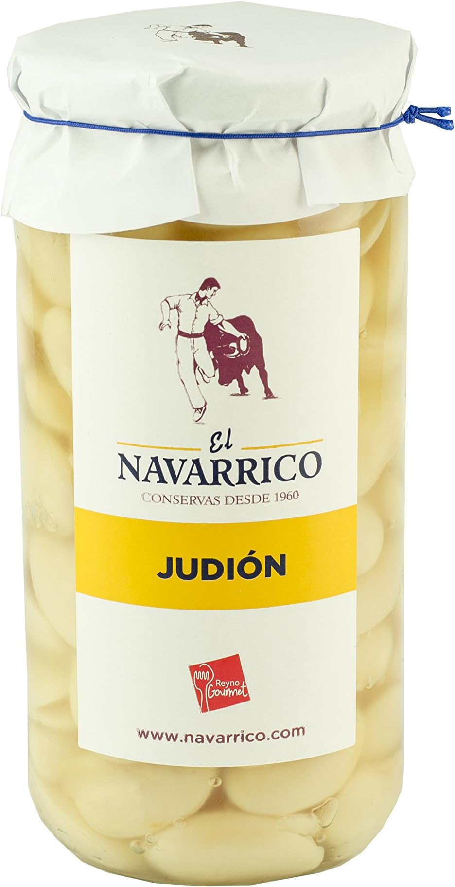 El Navarrico- Judion de la Granja-Large Butter Beans in a jar 22.9 oz (660 g)-Pack 3 Units -660g each