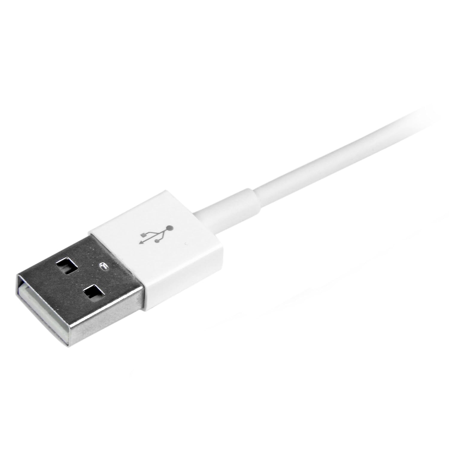 StarTech.com 1m 3ft White 8-pin Slim Lightning to USB Cable for iPhone iPod iPad - Thin Apple Lightning to USB Charger/Sync Cable - Discontinued, Limited Stock, Replaced by RUSBLTMM1M (USBLT1MWS)
