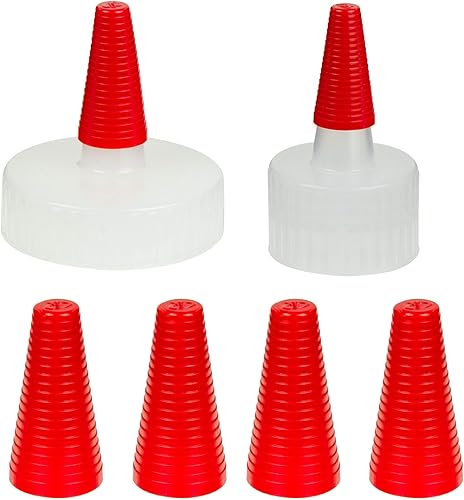 Miniatura 4 de Puntas largas rojas para tapas de boquilla Yorker, puntas selladoras de repuesto (paquete de 20)