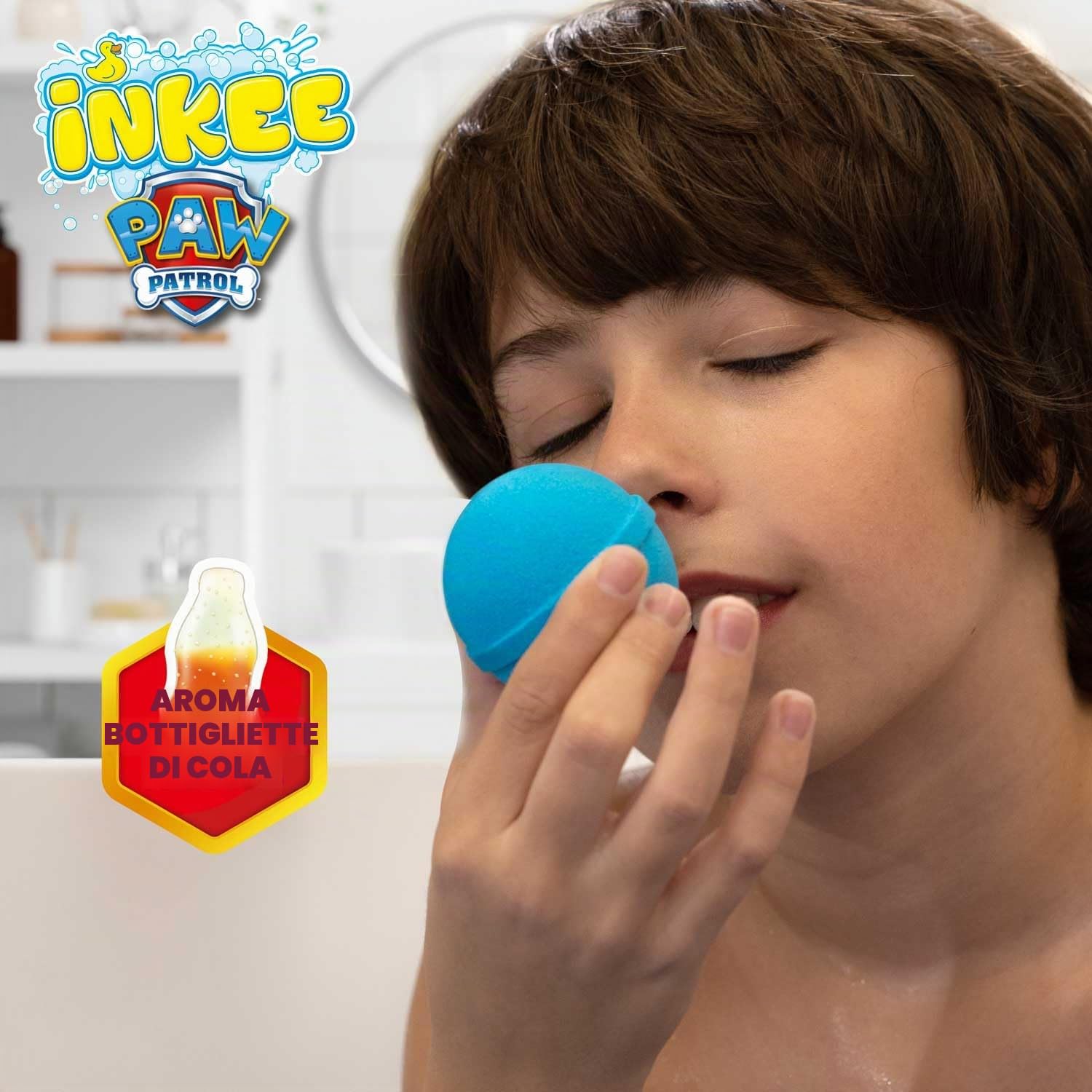 INKEE Set 3 Bombe da bagno bambini Paw Patrol, Bombe da Bagno con Sorpresa per vasca da bagno, giochi da bagno
