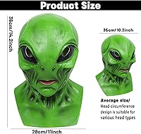 Vista 5 de ROTORS Máscaras de látex aterradoras de Halloween, máscara de disfraz de terror realista para mujeres y hombres, fiesta de Halloween, cosplay