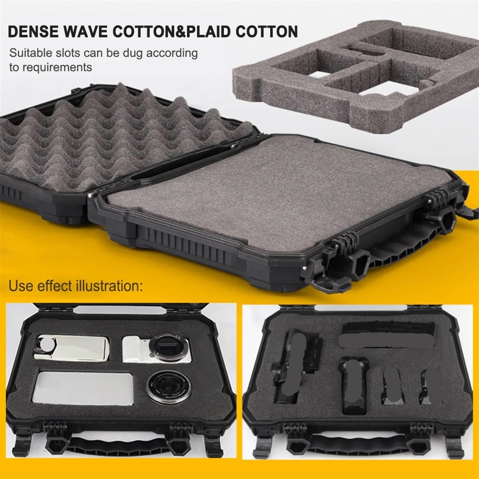 Valigia portautensili rigida Borsa impermeabile di sicurezza portatile con cuscinetti in schiuma Flight Case Professionale